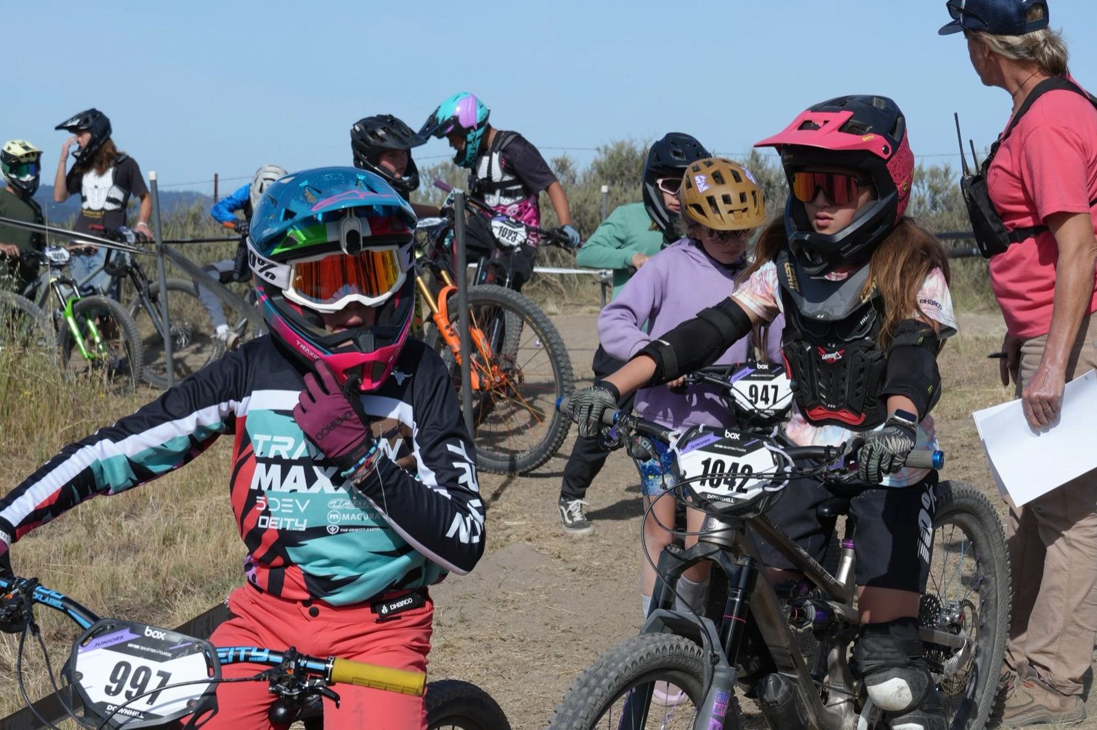 Emi racing the 2026 Sea Otter Classic Downhill