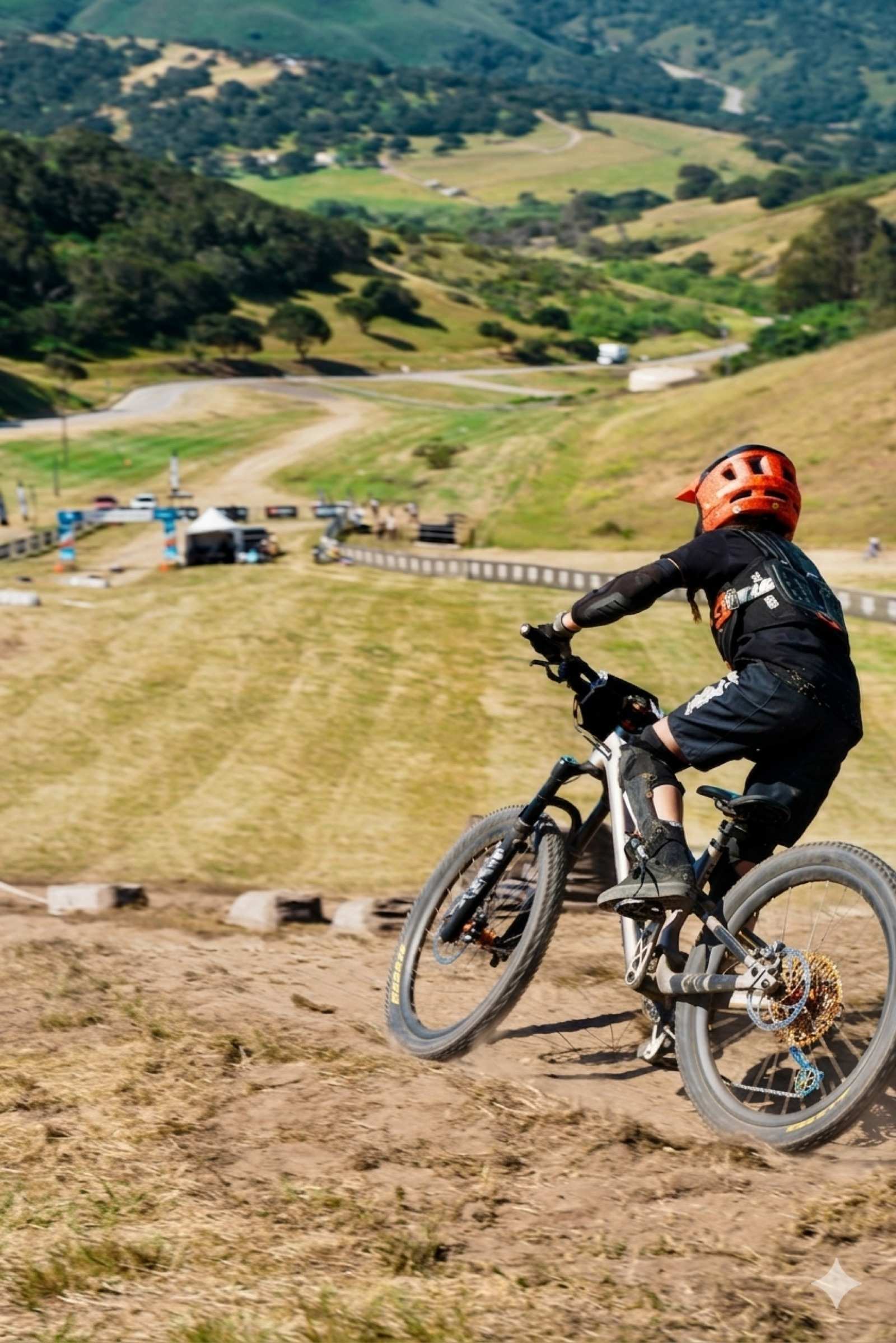 Emi at the 2026 Sea Otter Classic Dual Slalom