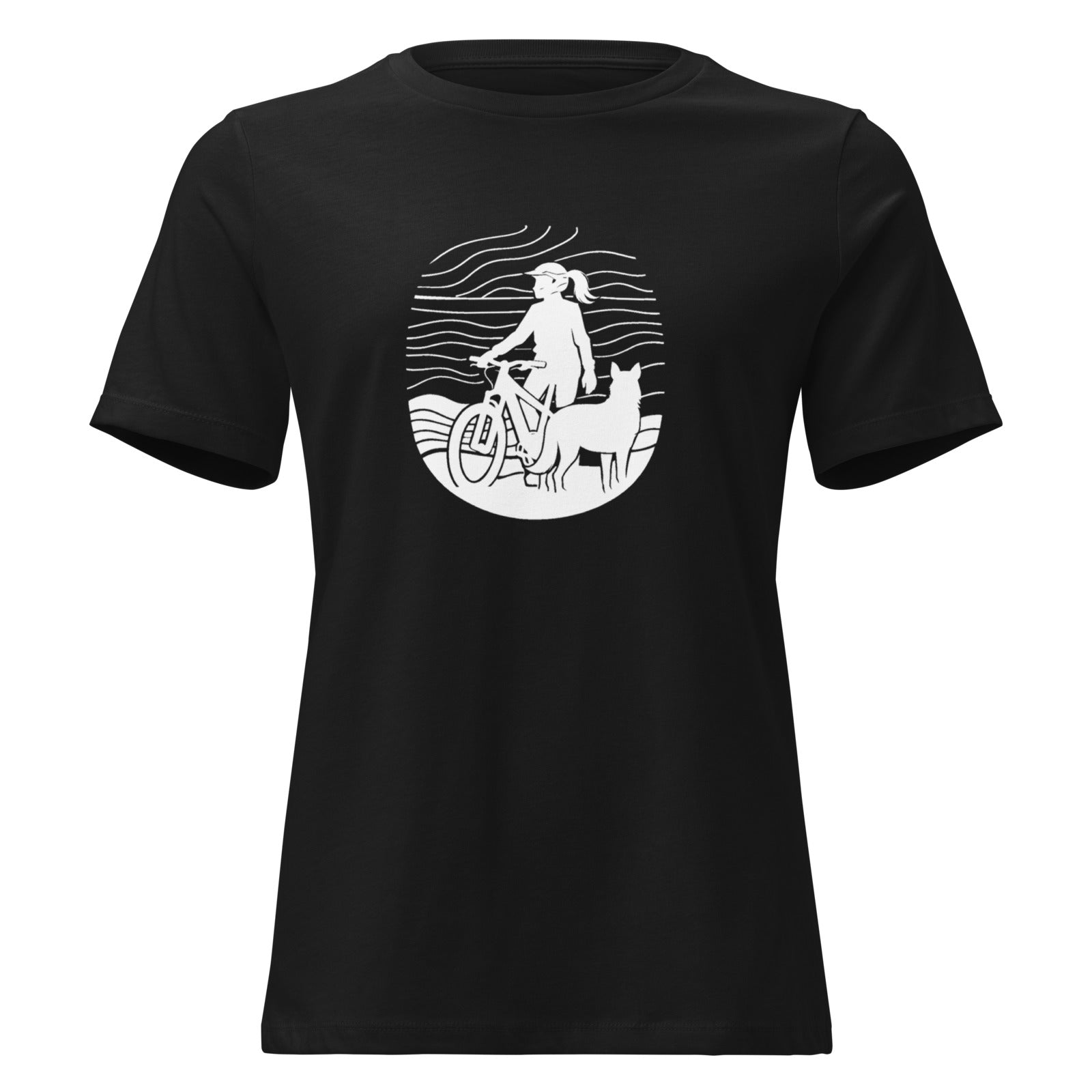 Chill Ride Tee, close-up of the graphic
