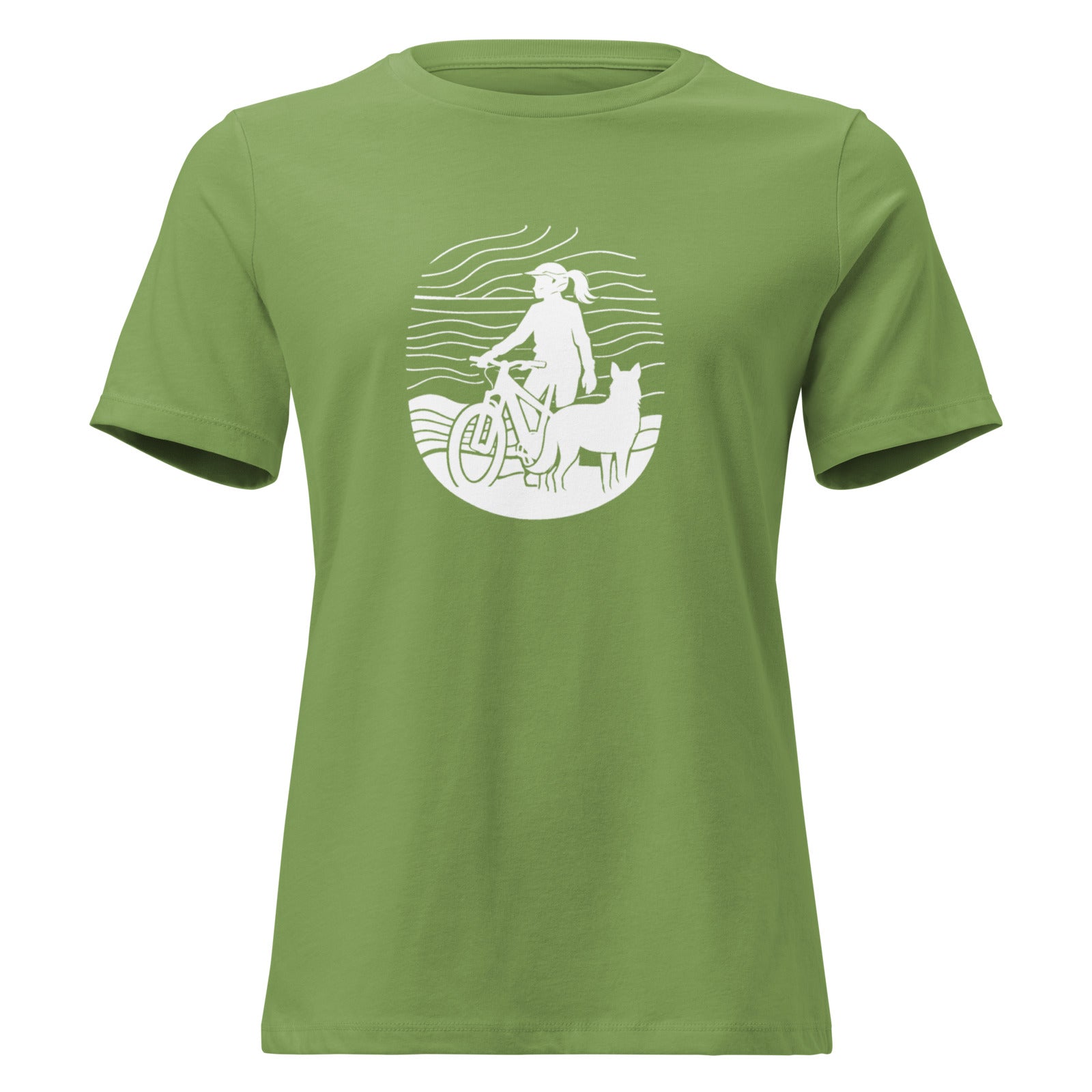 Chill Ride Tee, Women's, Leaf, Front