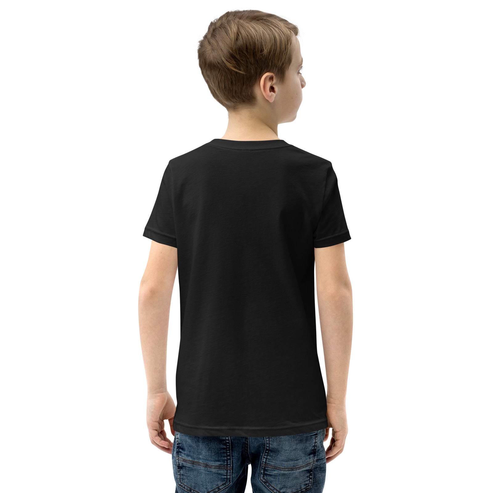 Trail Cat Youth Tee, black, back